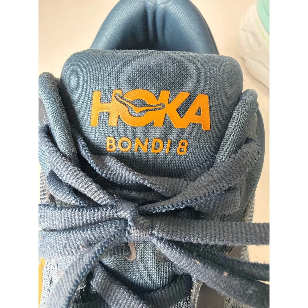 Hoka Bondi 8 Mens Size 9 2E/ Wide Real Teal Running Shoes 1127953 RHD